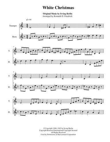 White Christmas (arr. Kenneth D. Friedrich)