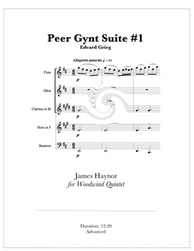 Peer Gynt Suite #1 for Woodwind Quintet (arr. James Haynor)