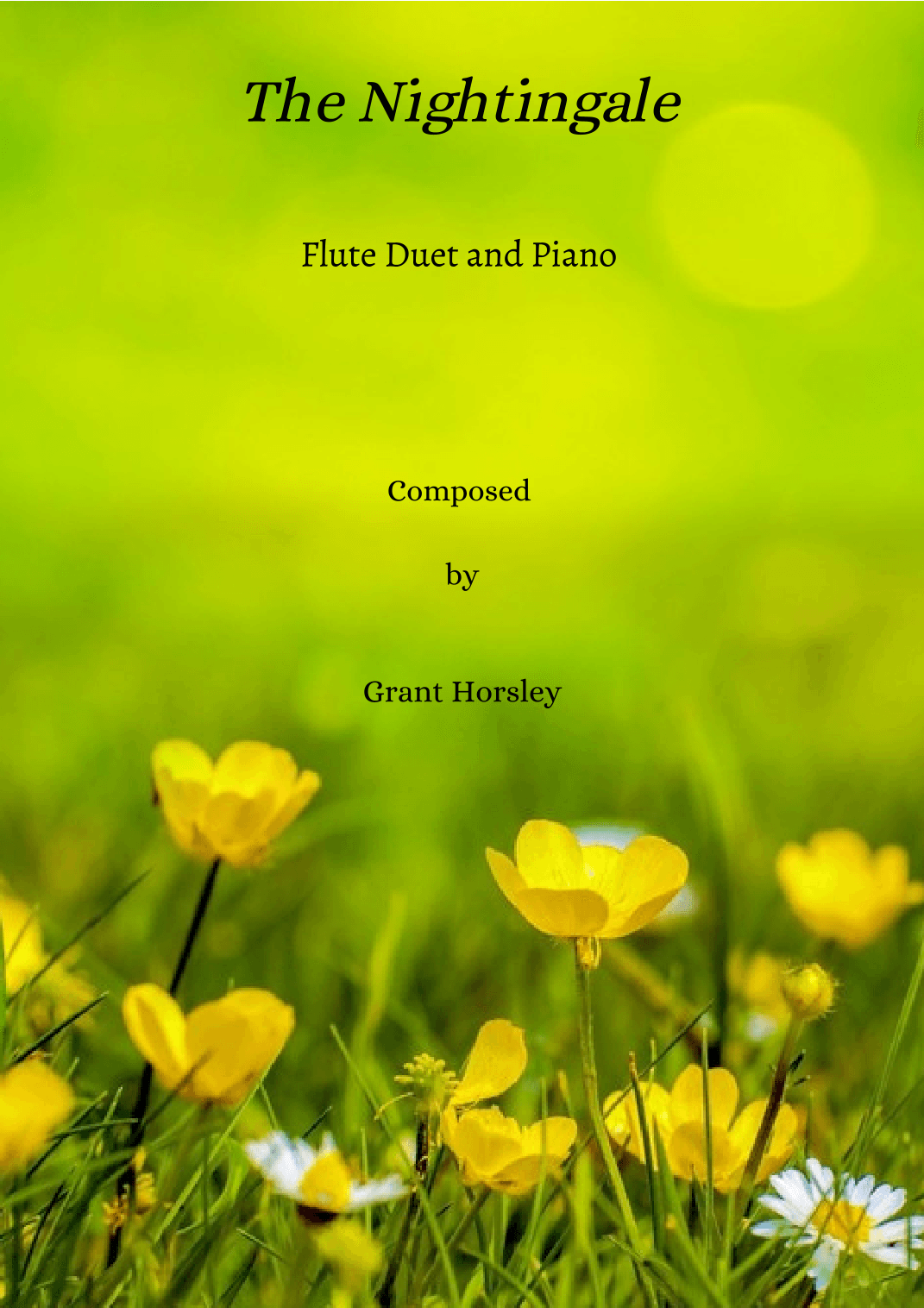 The Nightingale. Flute Duet and Piano- early Intermediate