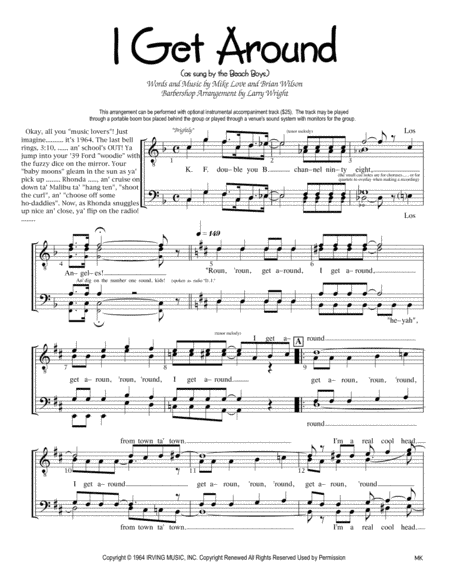 I Get Around (arr. Larry Wright)