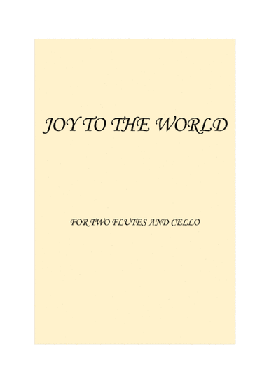 Joy to the World EASY TRIO (arr. Ludovica Lanaro)