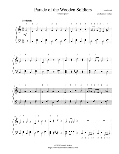 Parade of the Wooden Soldiers - for easy piano (arr. Samuel Stokes)