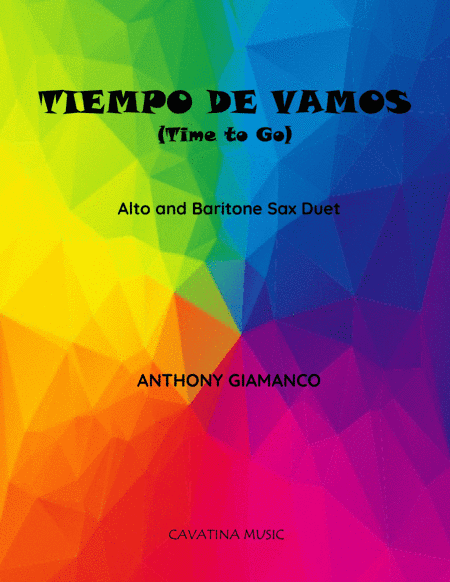 TIEMPO DE VAMOS (alto and baritone sax duet)