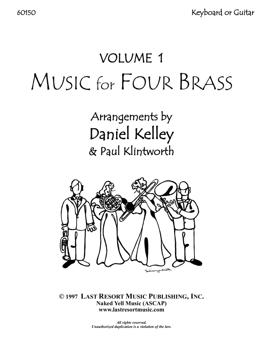 Music for Four Brass - Volume 1 - Keyboard or Guitar 60150 (arr. Daniel Kelley)