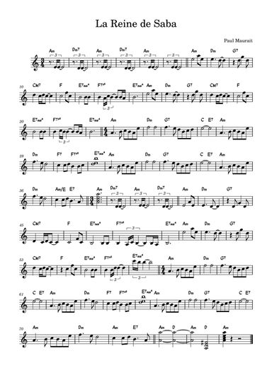 La Reine de Saba (arr. Gilbert Despeghel)