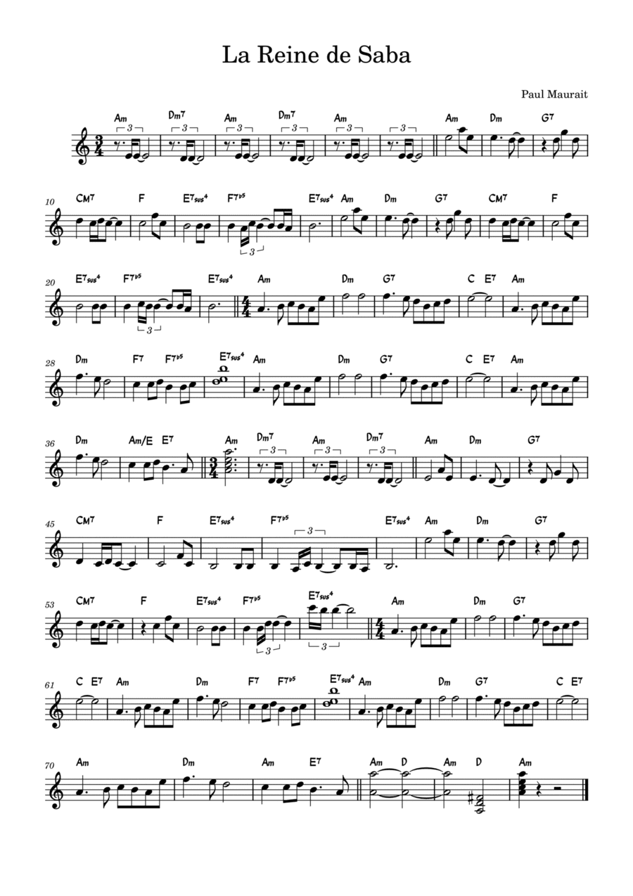 La Reine de Saba (arr. Gilbert Despeghel)