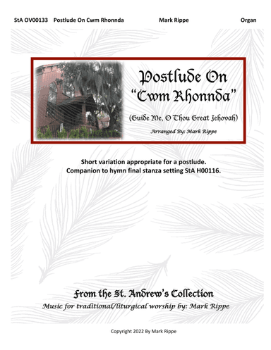 Postlude On "Cwm Rhondda" (Guide Me, O Thou Great Jehovah) StA OV00133 (arr. Mark Rippe)