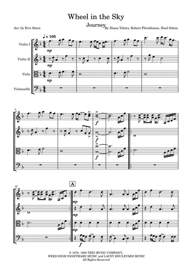 Wheel In The Sky (arr. Eric Stern)