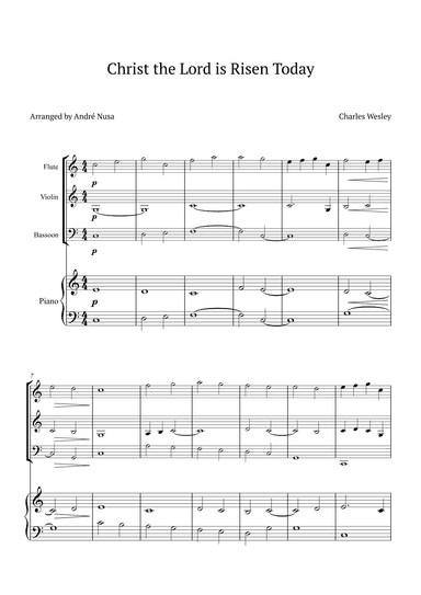 Christ the Lord is Risen Today (arr. André Nusa)