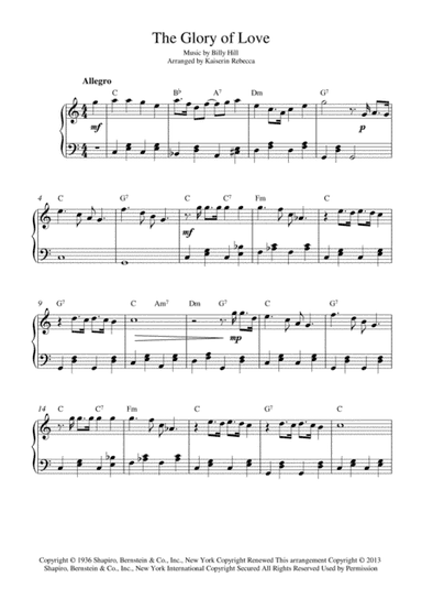 The Glory Of Love (arr. Kaiserin Rebecca)