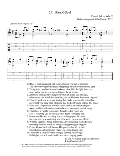 291 Rise O Soul (arr. John Stewart)