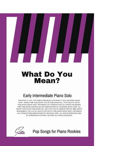 What Do You Mean? (arr. Jim Lansing)