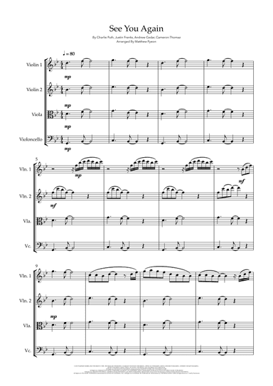 See You Again (arr. Matthew pyeon)