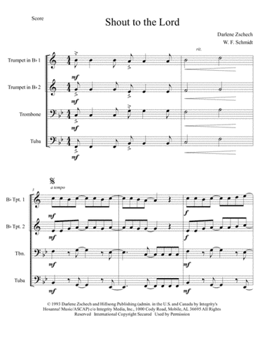 Shout To The Lord (arr. W. F. Schmidt)