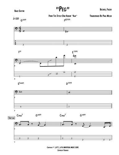 Peg (arr. Accubass)