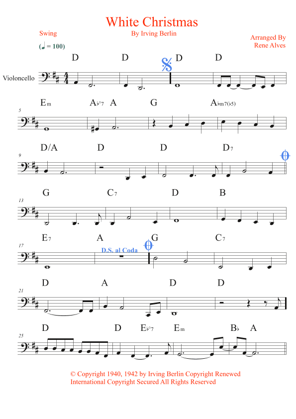 White Christmas (arr. Rene Alves)