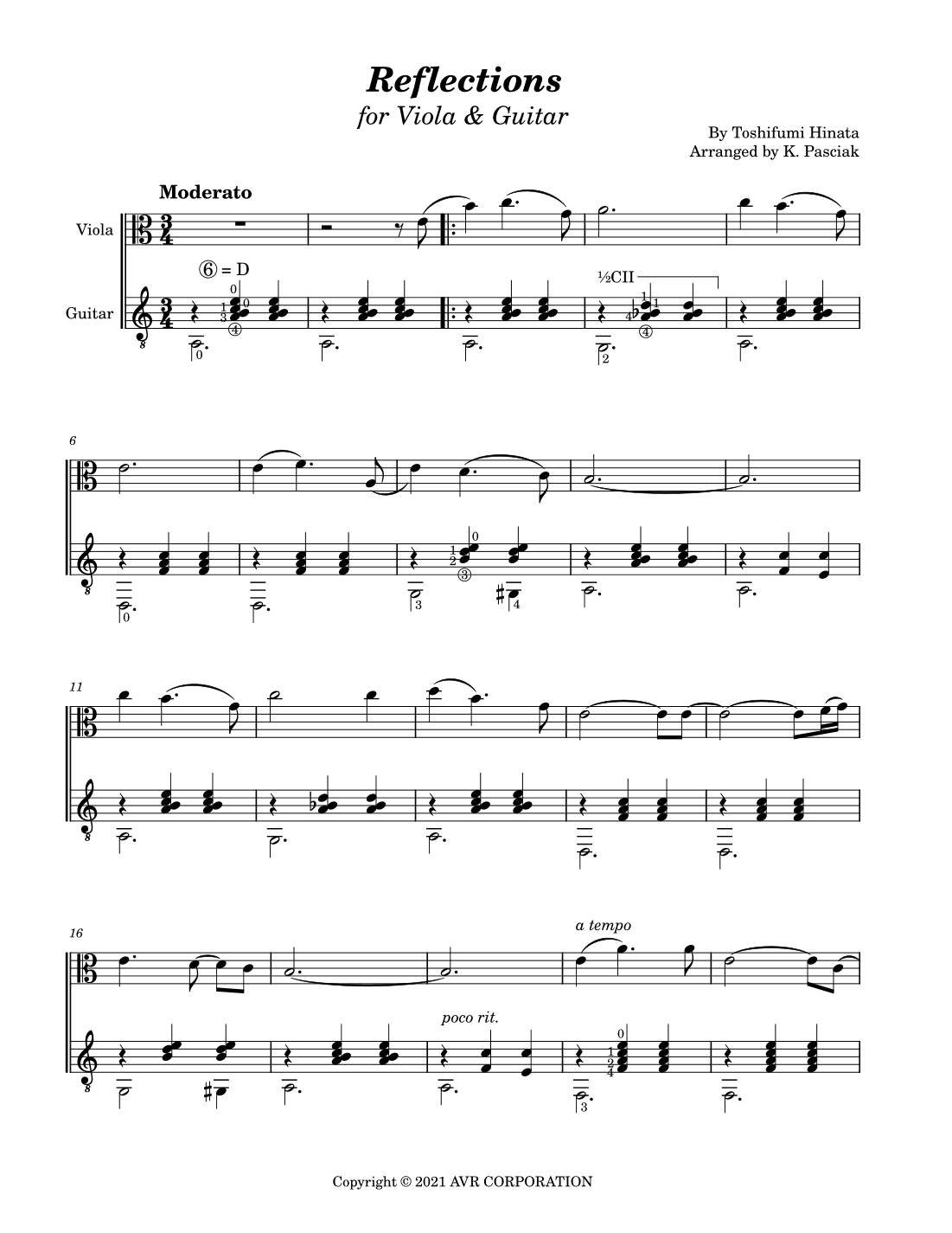 Reflections Toshifumi Hinata (arr. Kenneth Pasciak)