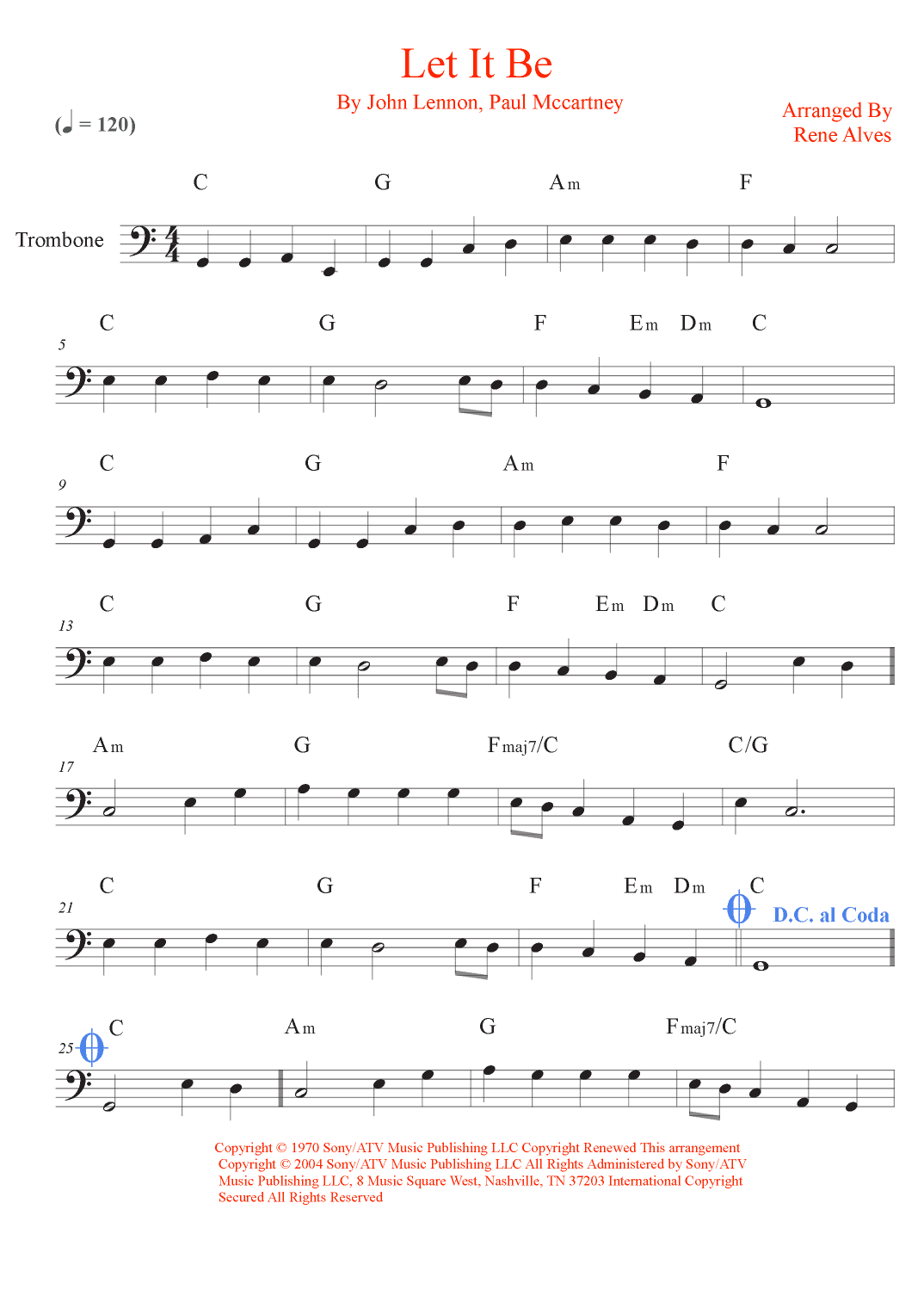 Let It Be (arr. Rene Alves)