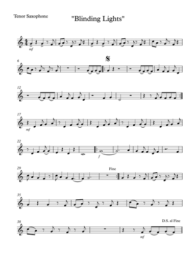 Blinding Lights (arr. SongBird Music)