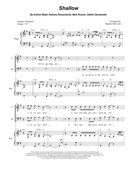 Shallow (arr. Stephen DeCesare)