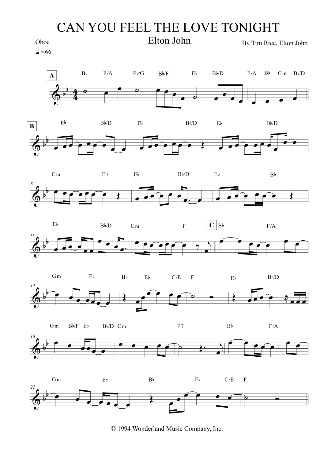 Can You Feel The Love Tonight (arr. Leo Silva)