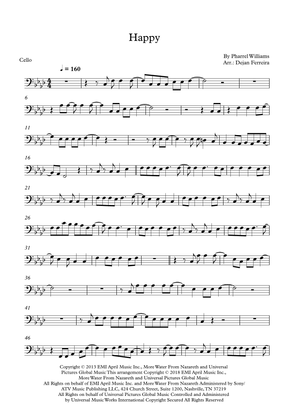 Happy (arr. Dejan Ferreira)