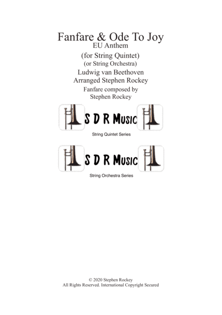 Fanfare and Ode To Joy for String Quintet or Orchestra (arr. Stephen Rockey)