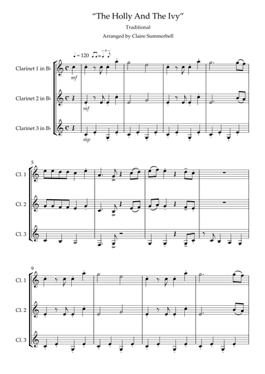 The Holly And The Ivy (arr. Claire Summerbell)