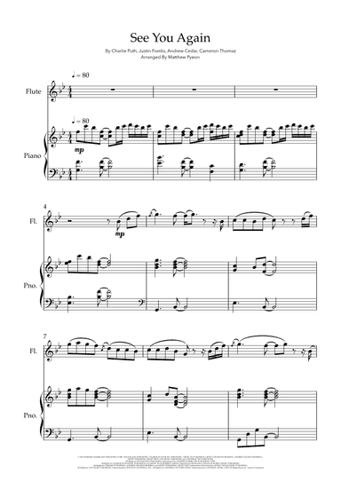 See You Again (arr. Matthew pyeon)