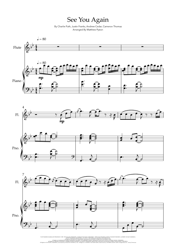 See You Again (arr. Matthew pyeon)