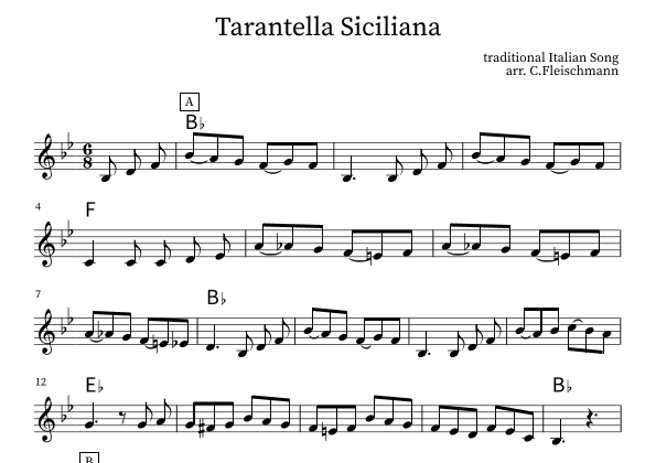 Tarantella Siciliana (arr. Christoph Fleischmann)