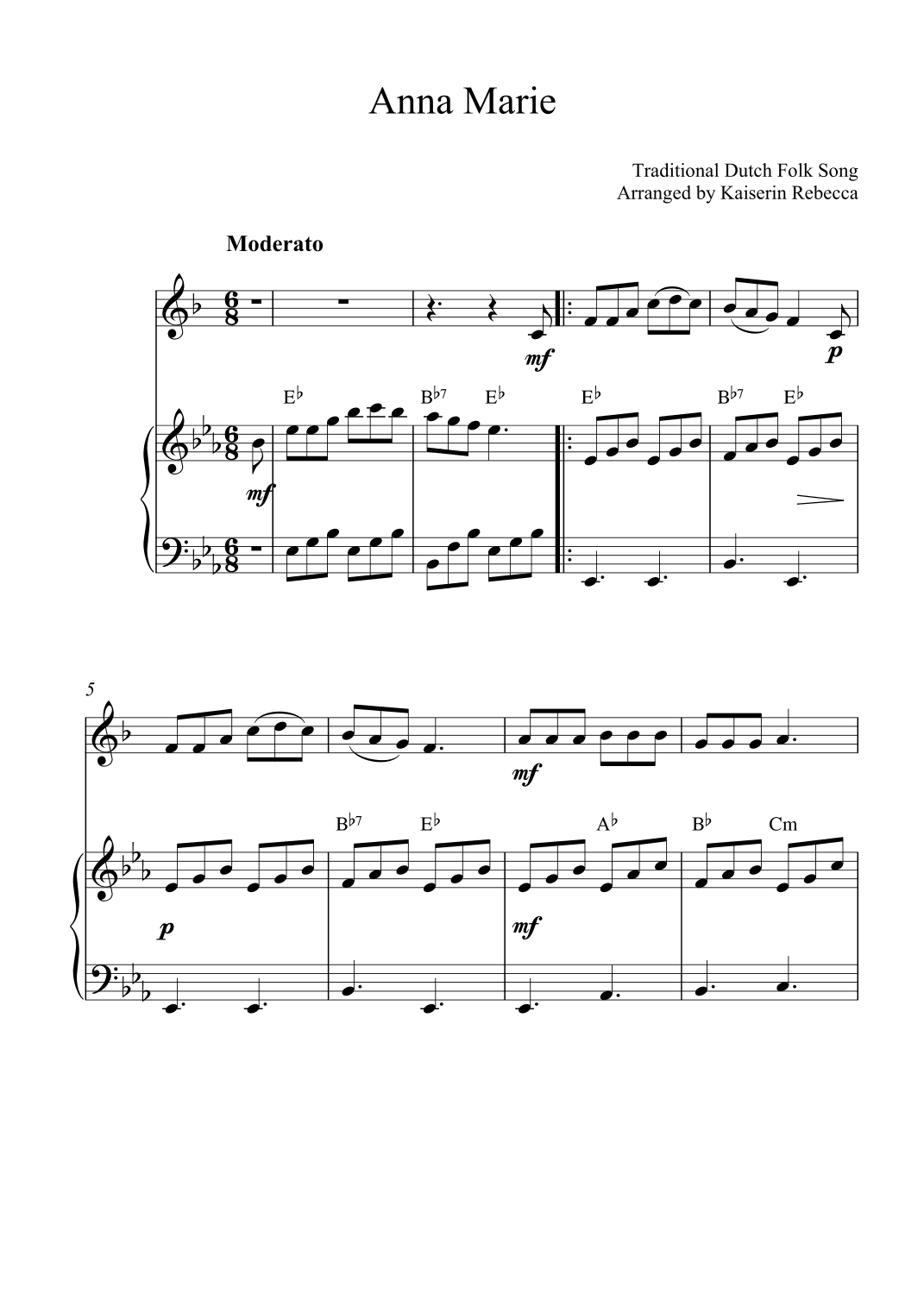 Anna Marie (arr. Kaiserin Rebecca)