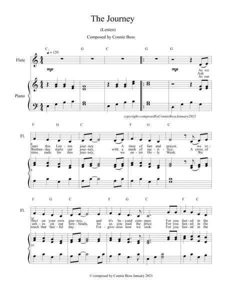 The Journey (Lenten) - flute and piano