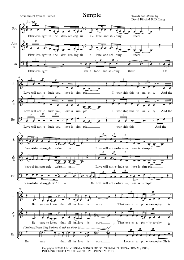 Simple (arr. Suze Pratten)