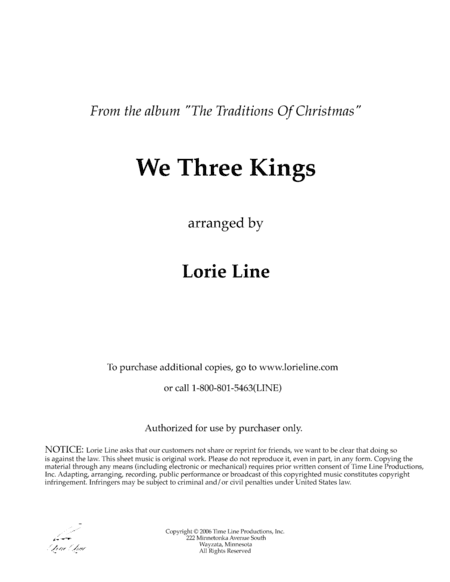 We Three Kings (arr. Lorie Line)