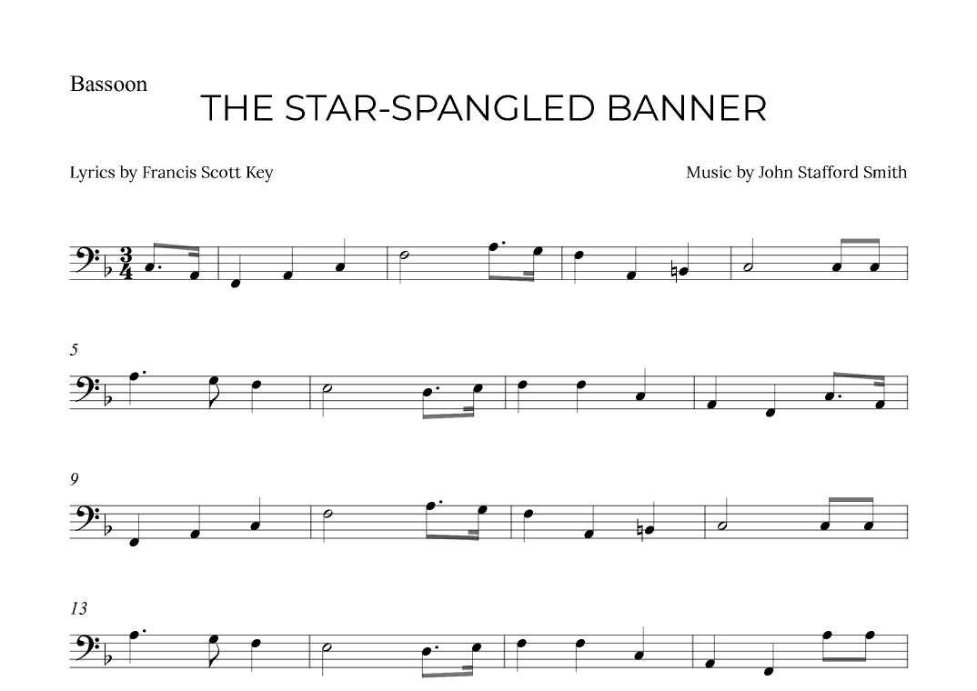 THE STAR-SPANGLED BANNER (arr. Alex Nunes Rodrigues)