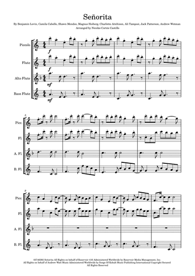 Senorita (arr. Nicolás Cortés Castillo)