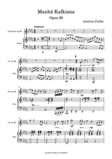 Manhã Kafkiana, Opus 26