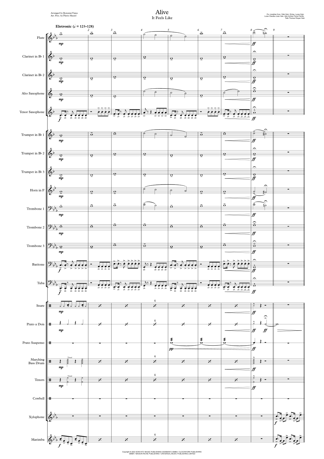 Alive (it Feels Like) (arr. Jhonatan Lucio Viana)