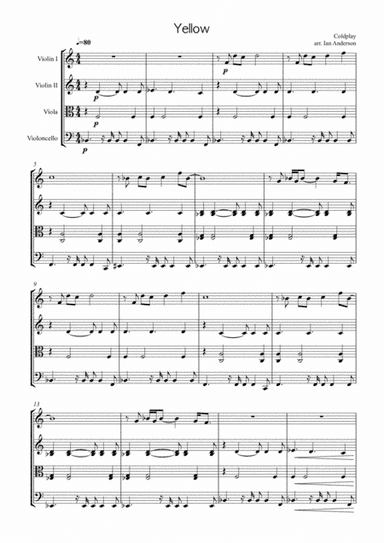 Yellow (arr. Ian Anderson)