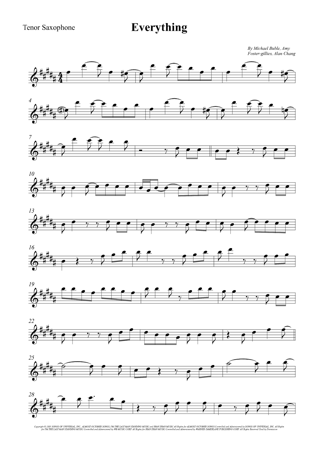 Everything (arr. Wesley S. SIlva)