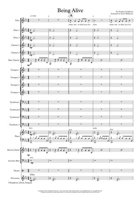 Being Alive (arr. Daryl McKenzie)