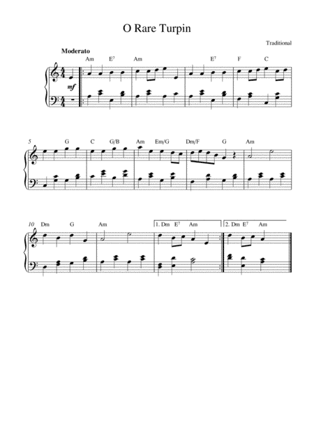 O Rare Turpin (arr. Kaiserin Rebecca)