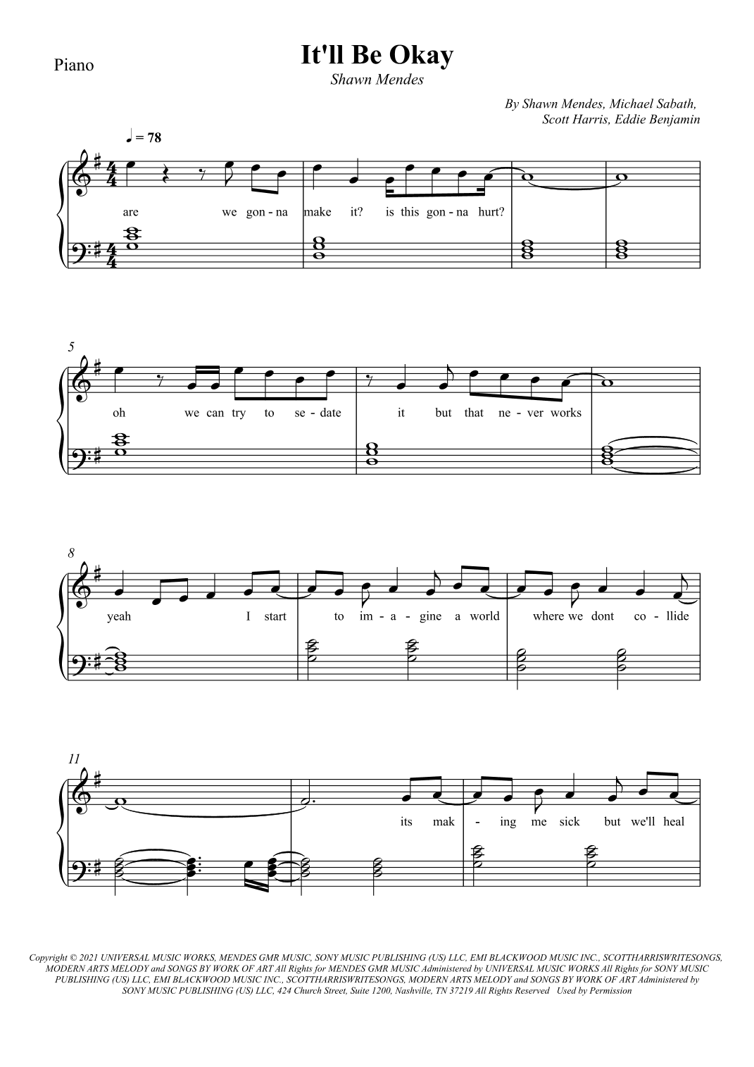 It'll Be Okay (arr. Wesley S. SIlva)