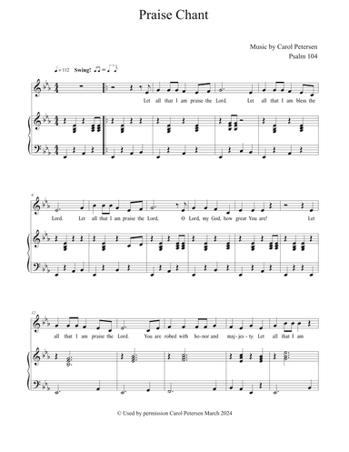 Praise Chant (from Psalm 104)