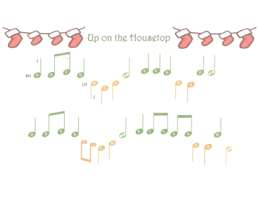 Up on the Housetop - Prereading (arr. Rebekah Wall)