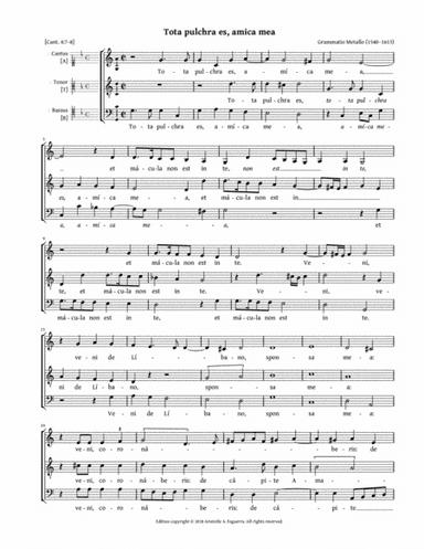 Tota pulchra es, amica mea (Metallo) - ATB (arr. Aristotle A. Esguerra)
