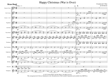 Happy Xmas (War Is Over) (arr. K Davies)