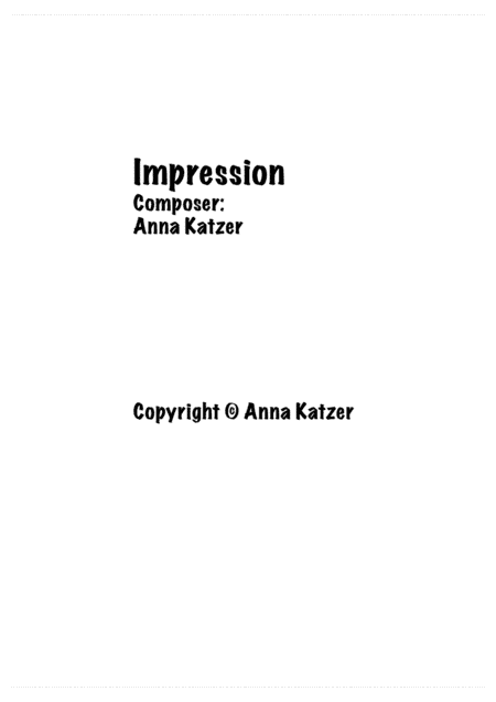 Impression for piano
