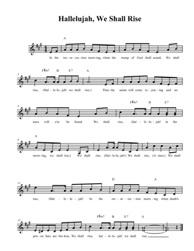 Hallelujah We Shall Rise (arr. Diane M. McGahee)